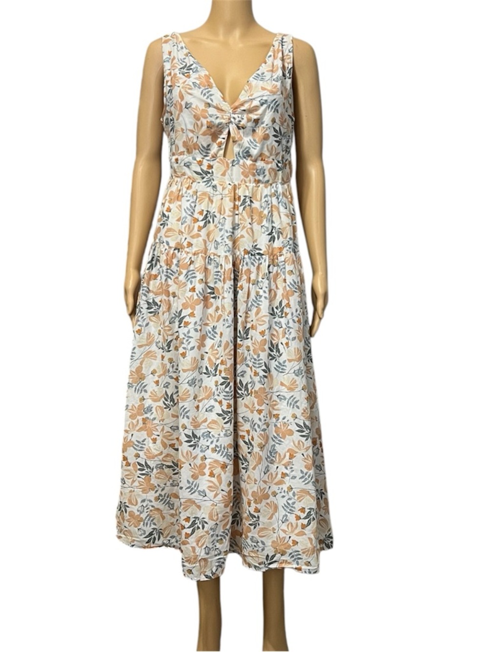 Joie Floral Fit & Flare Lined Sleeveless Dress Size 6
